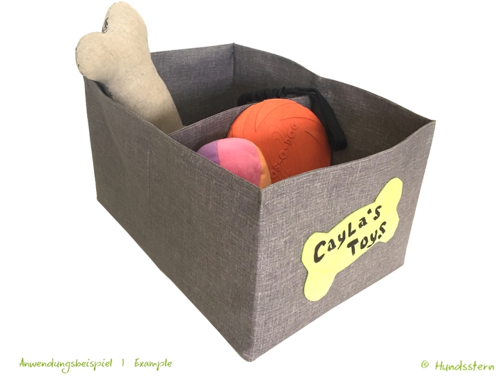 Cayla Storage Box, lined, in 2 sizes with 2 compartments, sewing pattern