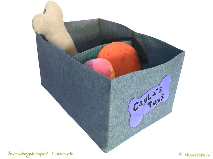 CAYLA Storage Box, lined, in 2 sizes with 2 compartments, sewing pattern