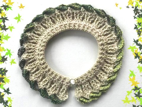 süßer Kragen HerbstBlätter