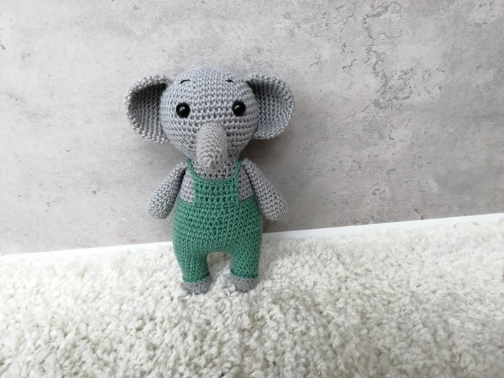 Häkelanleitung Elefant,Amigurumi Elefant häkeln,Elefant häkeln, Kuscheltier