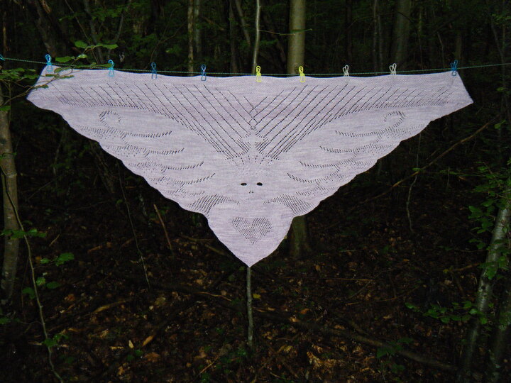 Knitting Pattern Trianglescarf "gothic"