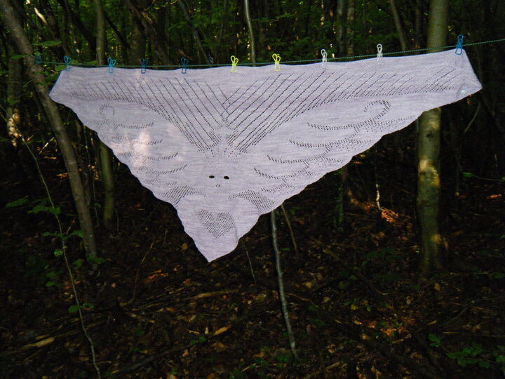 Knitting Pattern Trianglescarf "gothic"