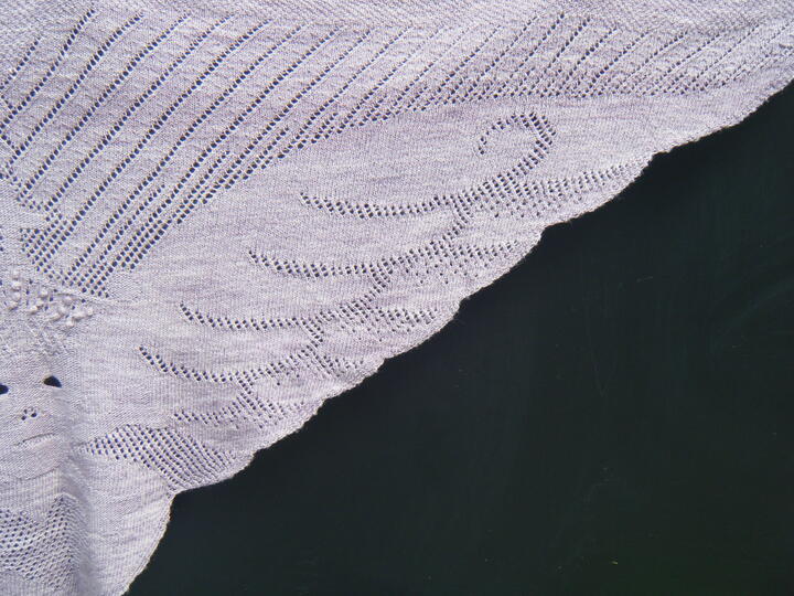 Knitting Pattern Trianglescarf "gothic"