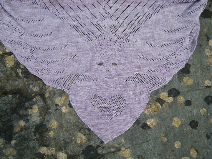 Knitting Pattern Trianglescarf "gothic"