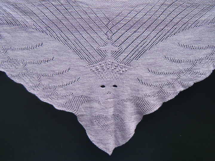 Knitting Pattern Trianglescarf "gothic"