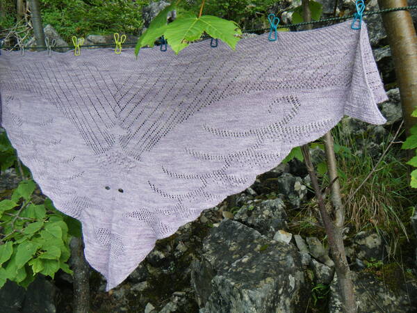 Knitting Pattern Trianglescarf "gothic"