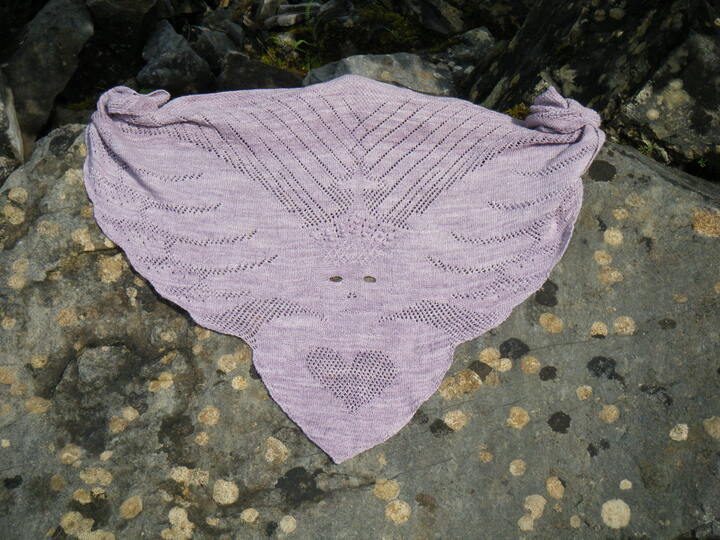 Knitting Pattern Trianglescarf "gothic"