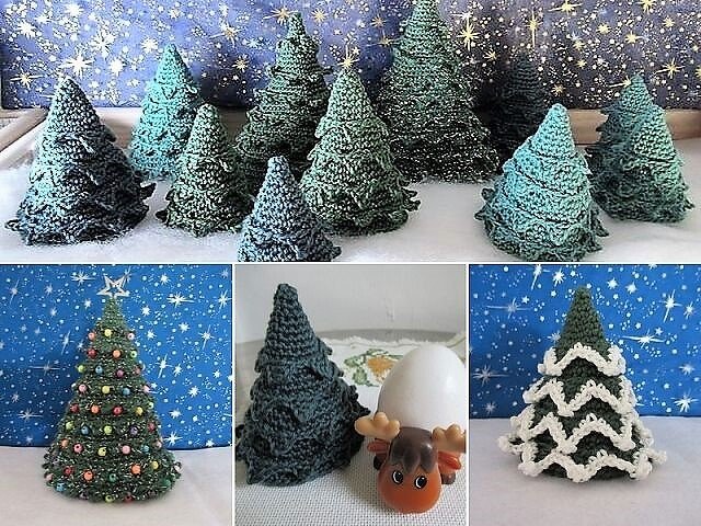 Häkelanleitung Tannenbaum (Adventskalender, Eierwärmer, Tannenwald)