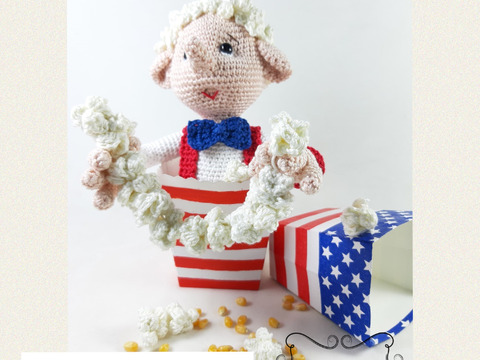 Mr. Pop Corn, Amigurumi Hakelanleitung