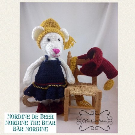 Bear Nordine, Amigurumi Crochet Pattern