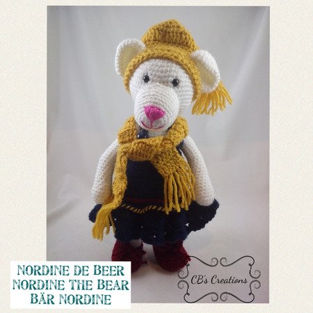 Bear Nordine, Amigurumi Crochet Pattern
