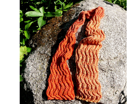 Strickmuster Toushoku - Anleitung für einen schöne Schal