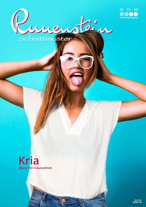 Kria Bluse Schnittmuster &amp; Nähanleitung Größe 32 bis 46