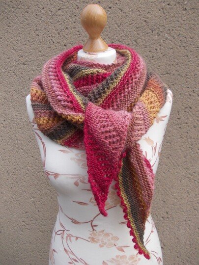 Dreiecktuch mit Pikotrand