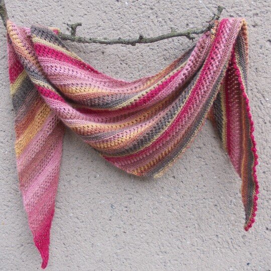 Dreiecktuch mit Pikotrand