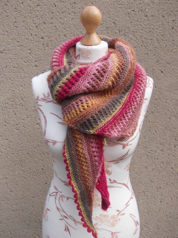 Dreiecktuch mit Pikotrand