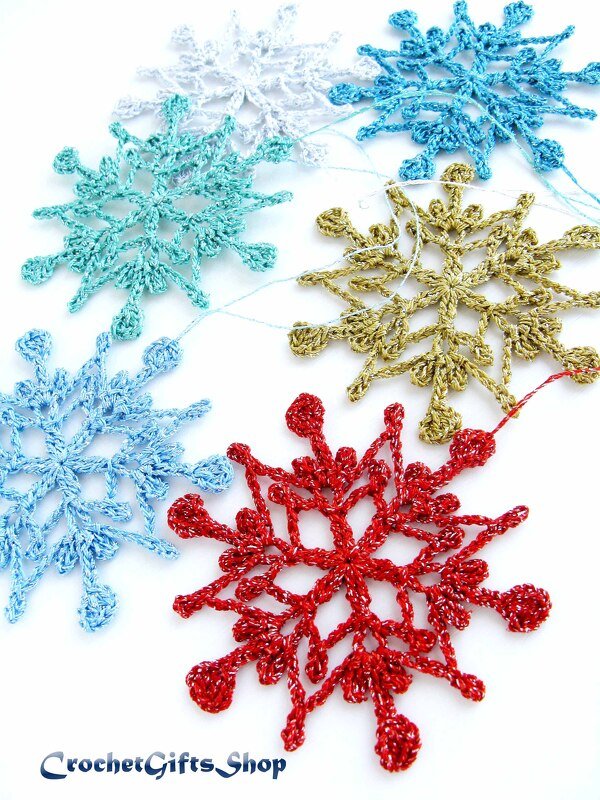 Crochet Pattern Christmas Snowflake Ornaments (1) - Image 20