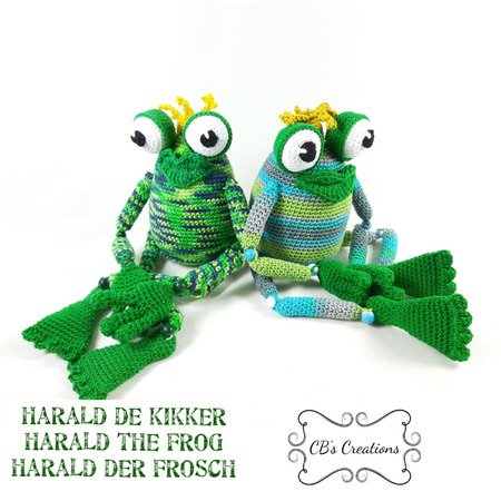 Harald the Frog, Amigurumi Crochet Pattern