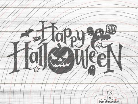 Happy Halloween Plotterdatei SVG DXF