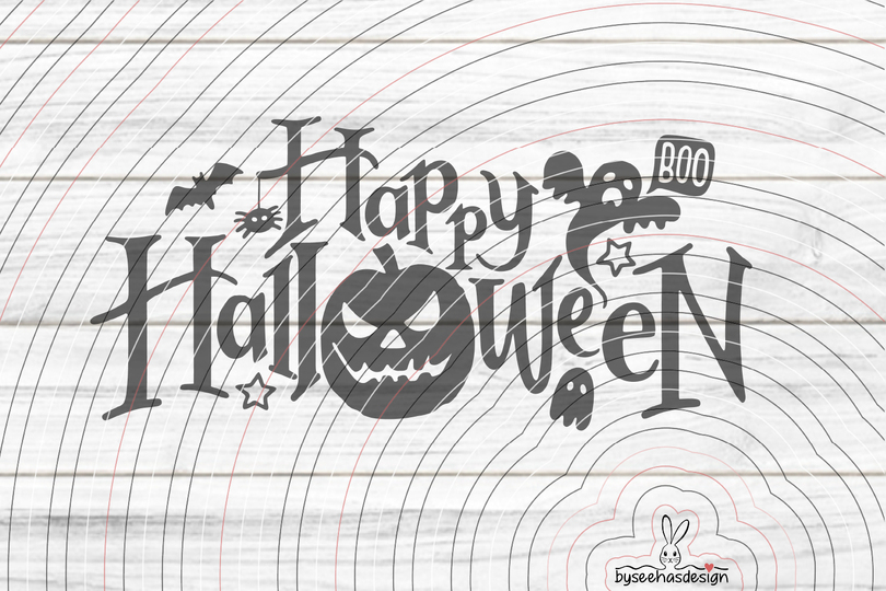 Happy Halloween Plotterdatei SVG DXF