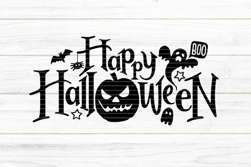 Happy Halloween Plotterdatei SVG DXF FCM