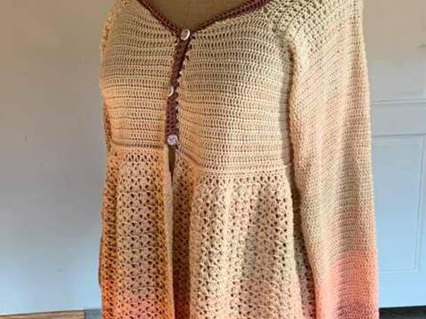 Cinderella - Jacke/Weste/ Mantel häkeln im RVO