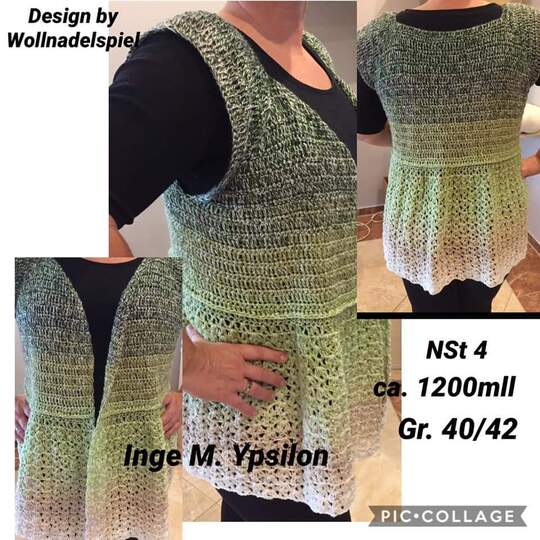 Cinderella - Jacke/Weste/ Mantel häkeln im RVO