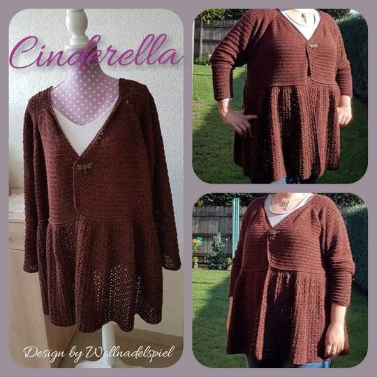 Cinderella - Jacke/Weste/ Mantel häkeln im RVO