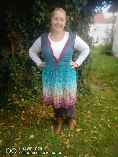 Cinderella - Jacke/Weste/ Mantel häkeln im RVO