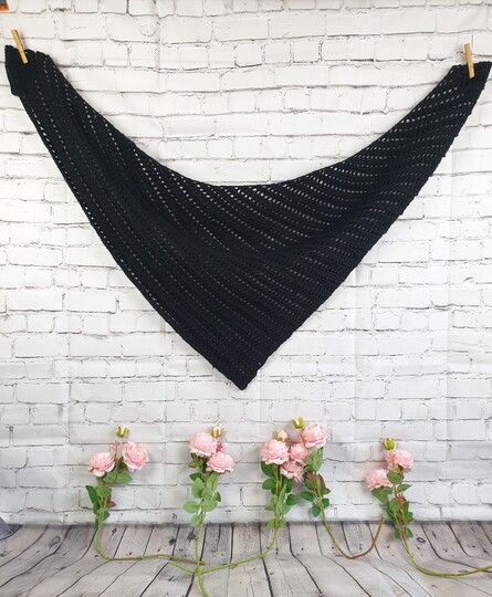 Anleitung Dark Rose Schal