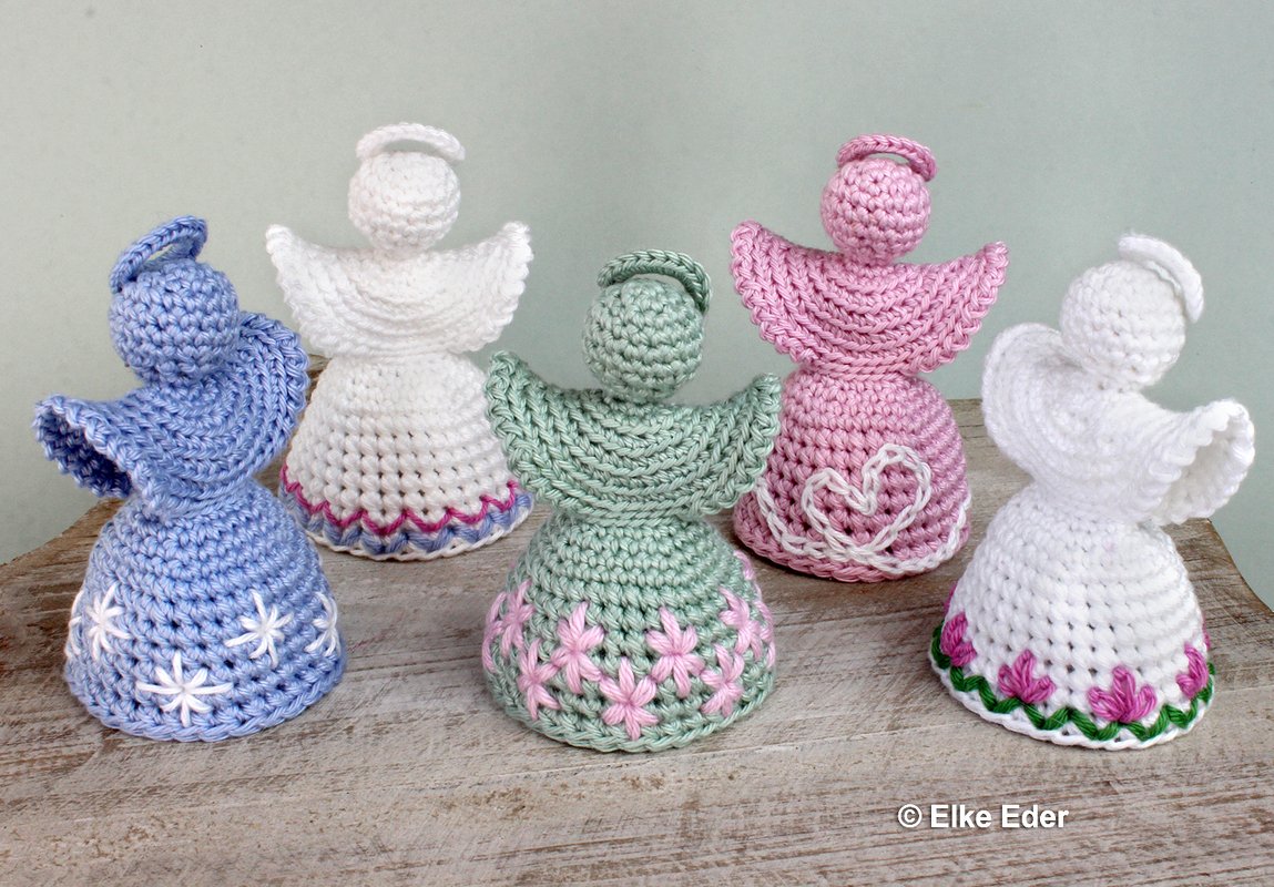 Cute Angel "Lovely" for Embroidery - Crochet Pattern