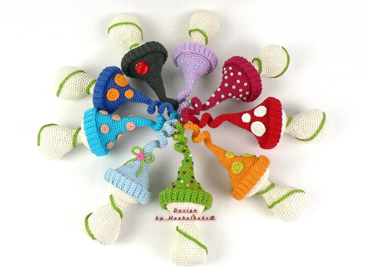 Mushroom-Deco -- Crochet Pattern by Haekelkeks®