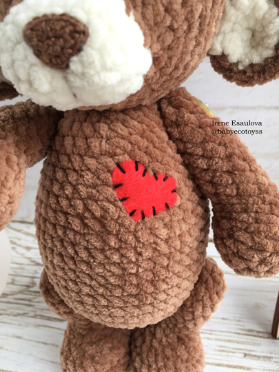 Crochet Amigurumi Pattern Plush bears Brownie