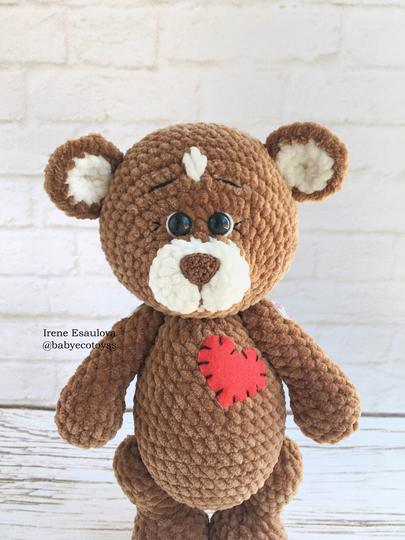 Crochet Amigurumi Pattern Plush bears Brownie