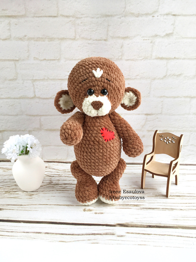 Crochet Amigurumi Pattern Plush bears Brownie