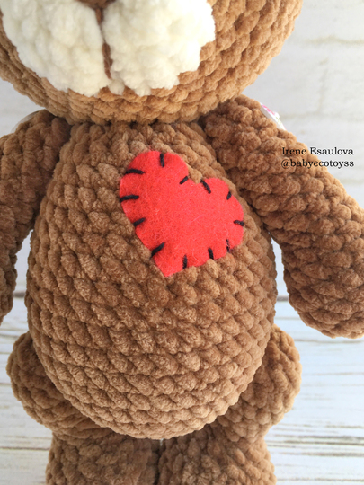 Crochet Amigurumi Pattern Plush bears Brownie