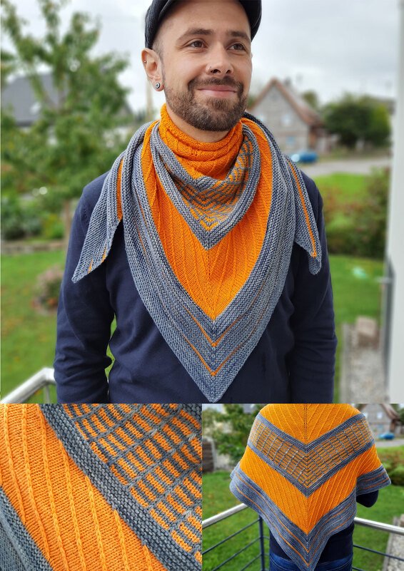 Lines and Tiles - Dreieckstuch Strickanleitung