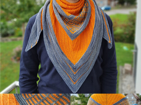 Lines and Tiles - Dreieckstuch Strickanleitung