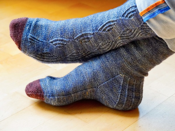 "Westside Socks", entire foot length 24 - 28,5 cm, easy heel