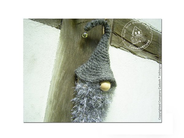 House Gnome "Snorre" - Hanging gnome cottage style approx. 60cm long