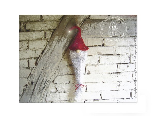 House Gnome "Snorre" - Hanging gnome cottage style approx. 60cm long