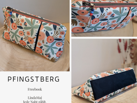 Anleitung Kosmetiktasche mit Kellerfalte "Pfingstberg"