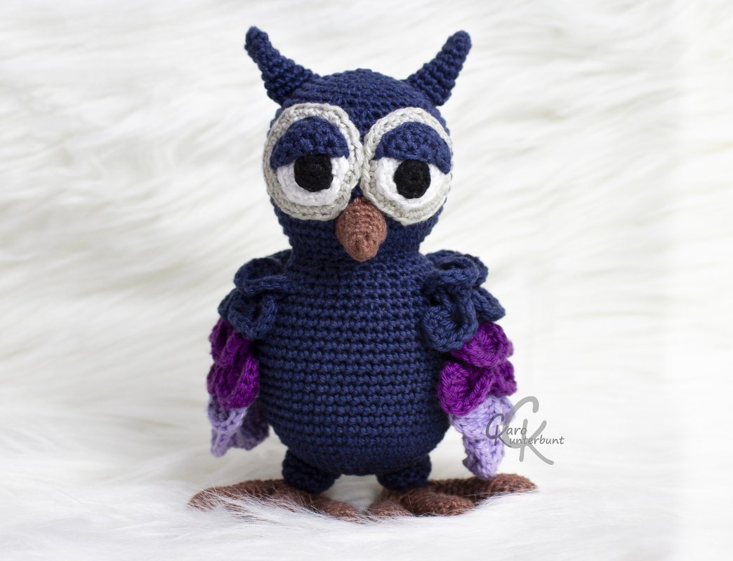 Eule Uli - Häkelanleitung von CaroKunterbunt