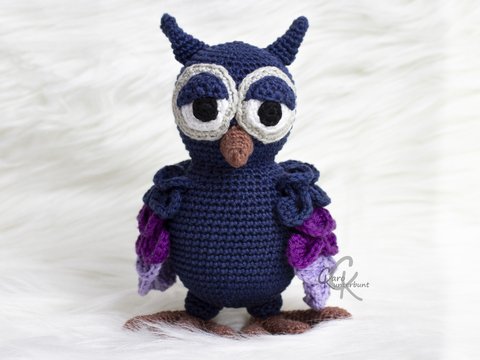Eule Uli - Häkelanleitung von CaroKunterbunt