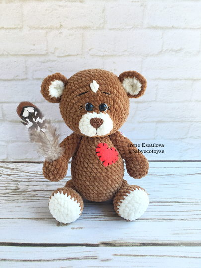 Crochet amigurumi pattern Plush Bears Brownie + Crochet outfit