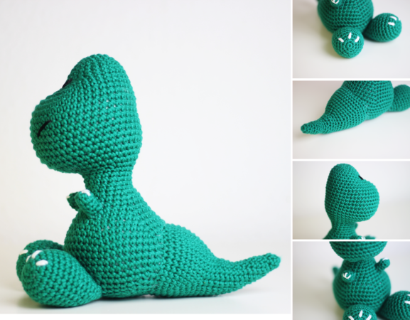 3 x Crochet Pattern - Amigurumi Dinosaurs