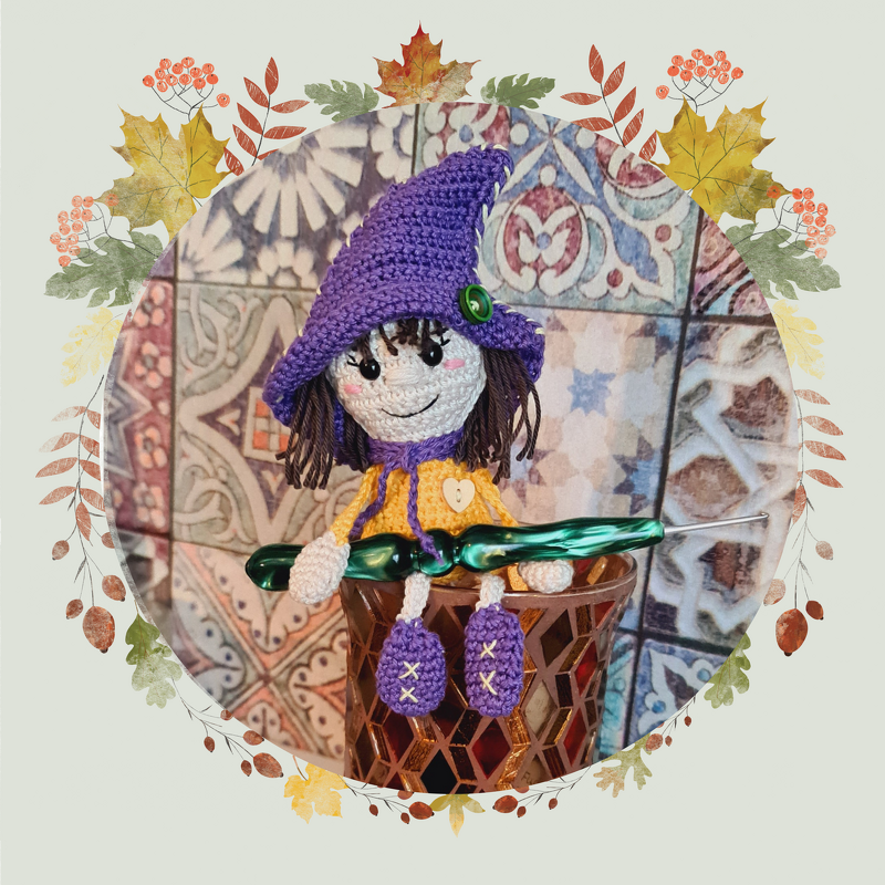 Kleine Hexe Walburga häkeln