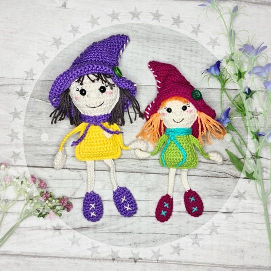 Kleine Hexe Walburga häkeln
