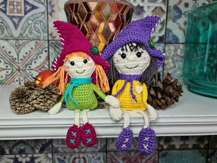 Kleine Hexe Walburga häkeln