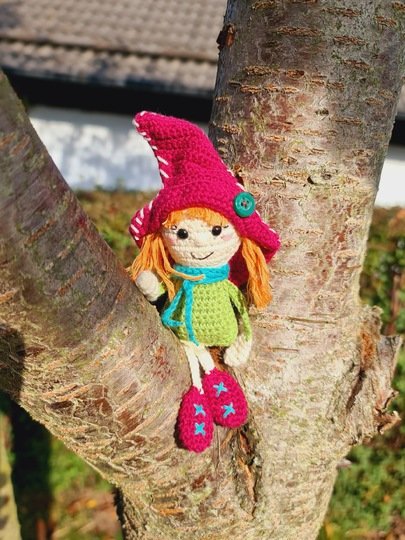 Kleine Hexe Walburga häkeln